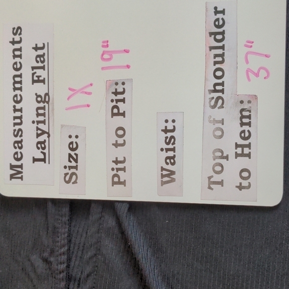 Splash Black Ribbed Longline Open Front Cardigan Sweater Slit Sides Plus Size - Picture 8 of 9